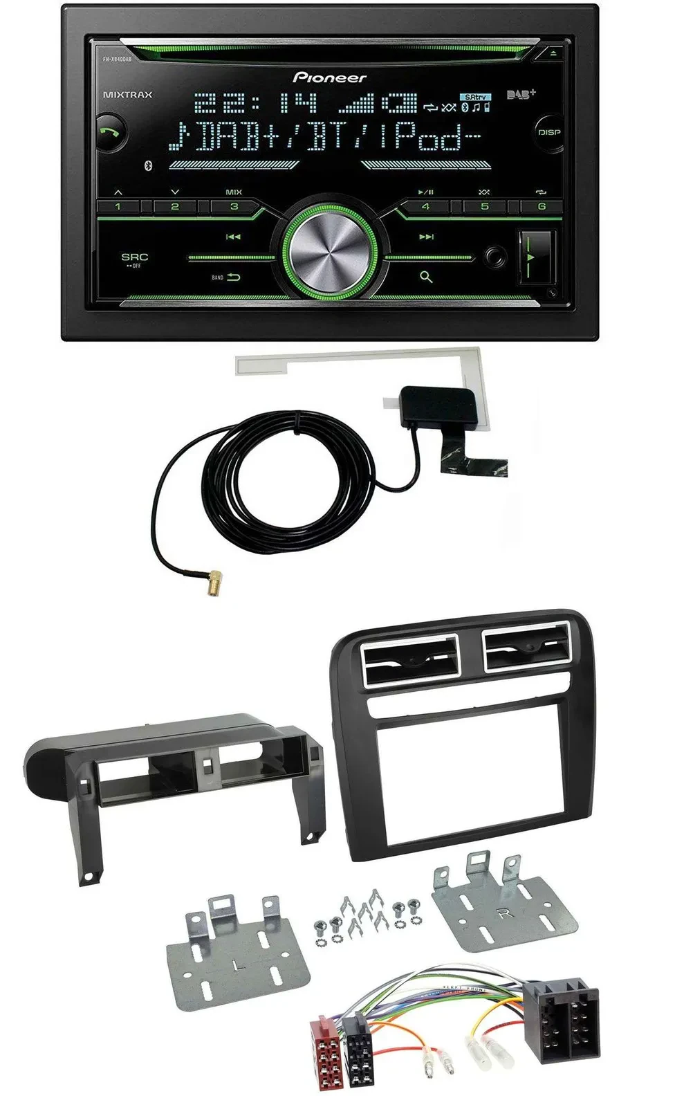 Pioneer CD USB MP3 Bluetooth 2DIN DAB Autoradio für Fiat Grande Punto 2005-2009