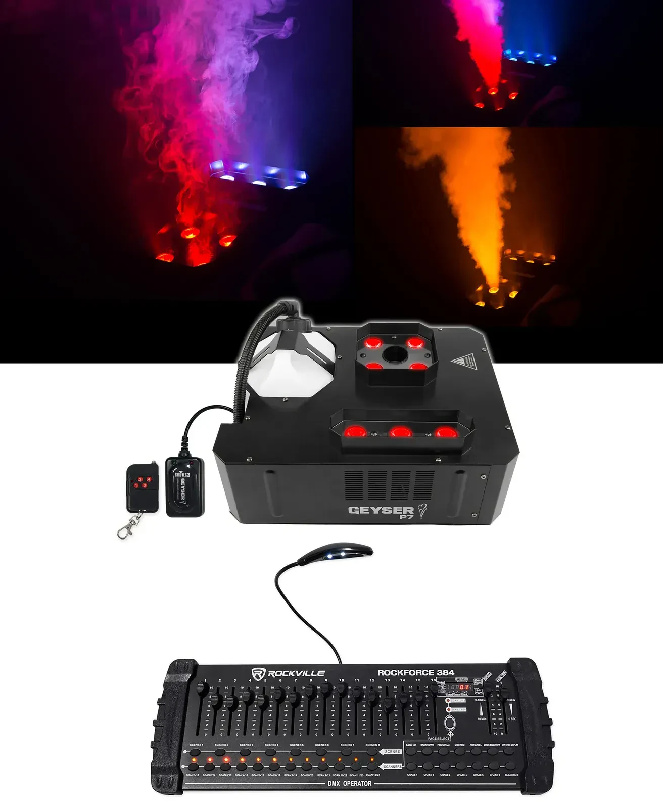 Генератор дыма Chauvet DJ Geyser P7 с DMX-пультом