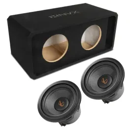 Автосабвуфер NVX NE102P_KAPPA103WDSSI 10", фазоинверторный, 3/4" MDF, двойной корпус, в комплекте 10" сабвуфер