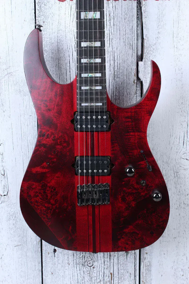 Б/У Электрогитара Ibanez RGT1221PB бордовая (Stained Wine Red Low Gloss), 25.5", 24 лада, H-H, с чехлом