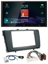 JVC USB Bluetooth 2DIN DAB MP3 Autoradio für Toyota Avensis 2009-2015