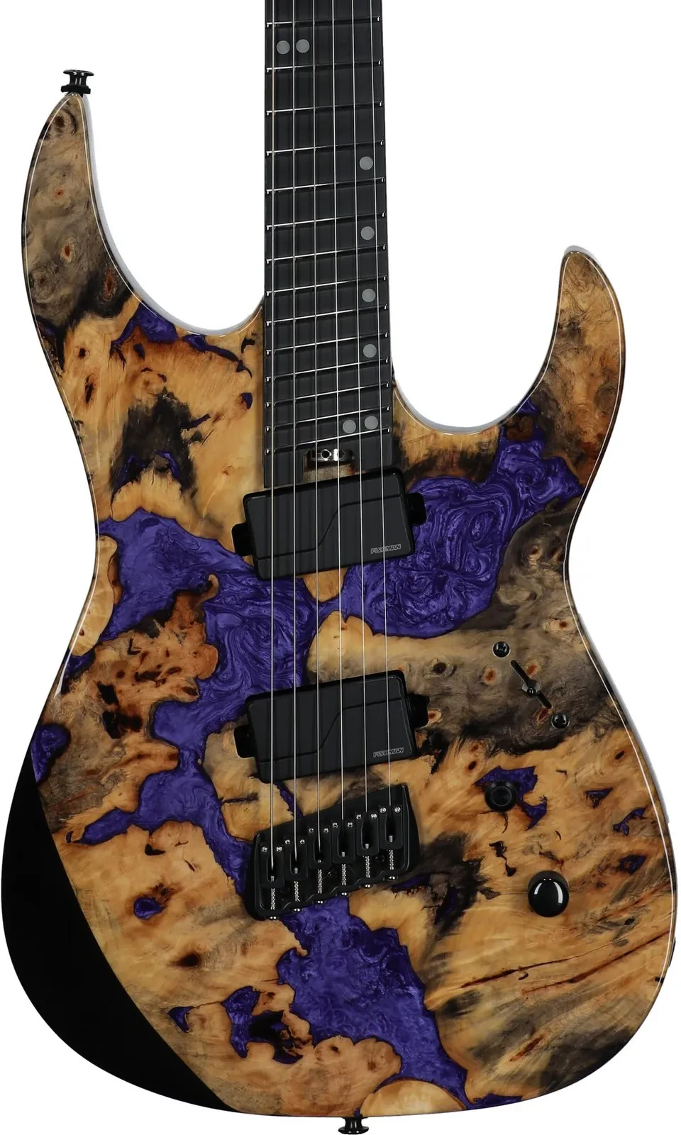 Legator X6F Ninja X Multi-Scale Electric Guitar, Ebony Fingerboard, Royal Purple
