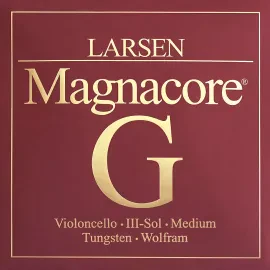 Larsen Strings Magnacore Cello G String 4/4 Size, Medium Tungsten, Ball End