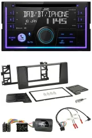 JVC Lenkrad USB 2DIN DAB Bluetooth CD Autoradio für BMW 5er E39 1997-2001