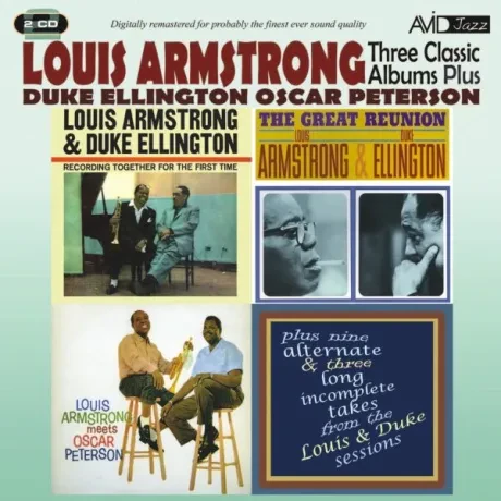 CD-диск Louis Armstrong, Duke Ellington, Oscar Peterson – Recording Together For The First Time / The Great Reunion / Louis Armstrong Meets Oscar Peterson (2CD)