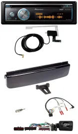 Pioneer Bluetooth DAB Lenkrad USB CD Autoradio für Ford Mondeo Focus piano-schwa