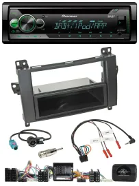 Автомагнитола Pioneer CD/USB/MP3 DAB, совместимая с управлением на руле, для Mercedes A‑Class W169 и B‑Class