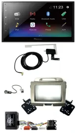 Автомагнитола Pioneer 2DIN DAB, Bluetooth, USB, навигация для Kia Sportage III (2010–2015)