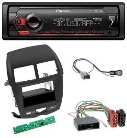 Pioneer MP3 USB DAB Bluetooth Autoradio für Mitsubishi ASX (2010-2014)