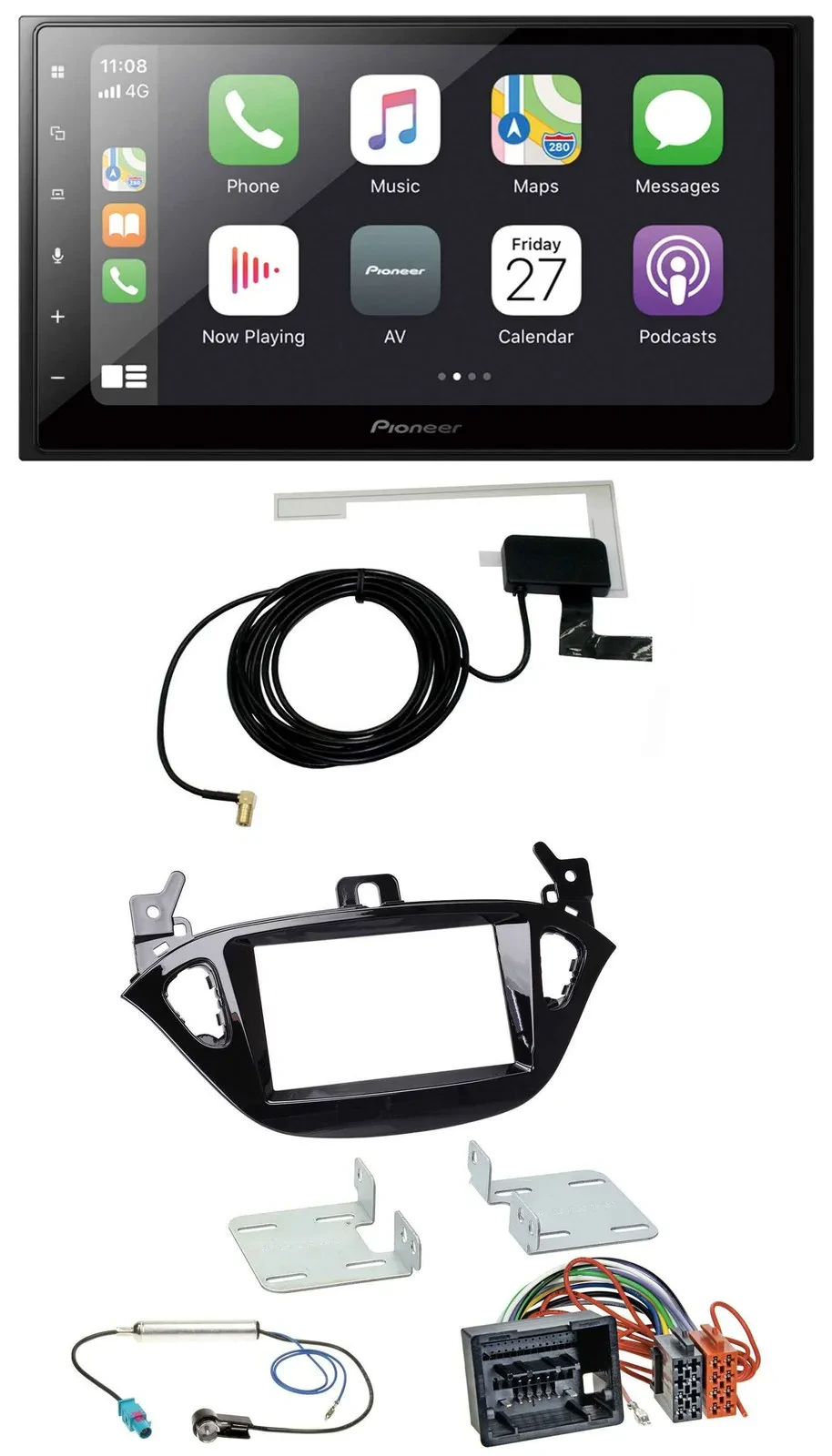 Автомагнитола для Opel Adam (с 2013) и Corsa E (с 2015) Pioneer 2DIN Bluetooth DAB USB MP3