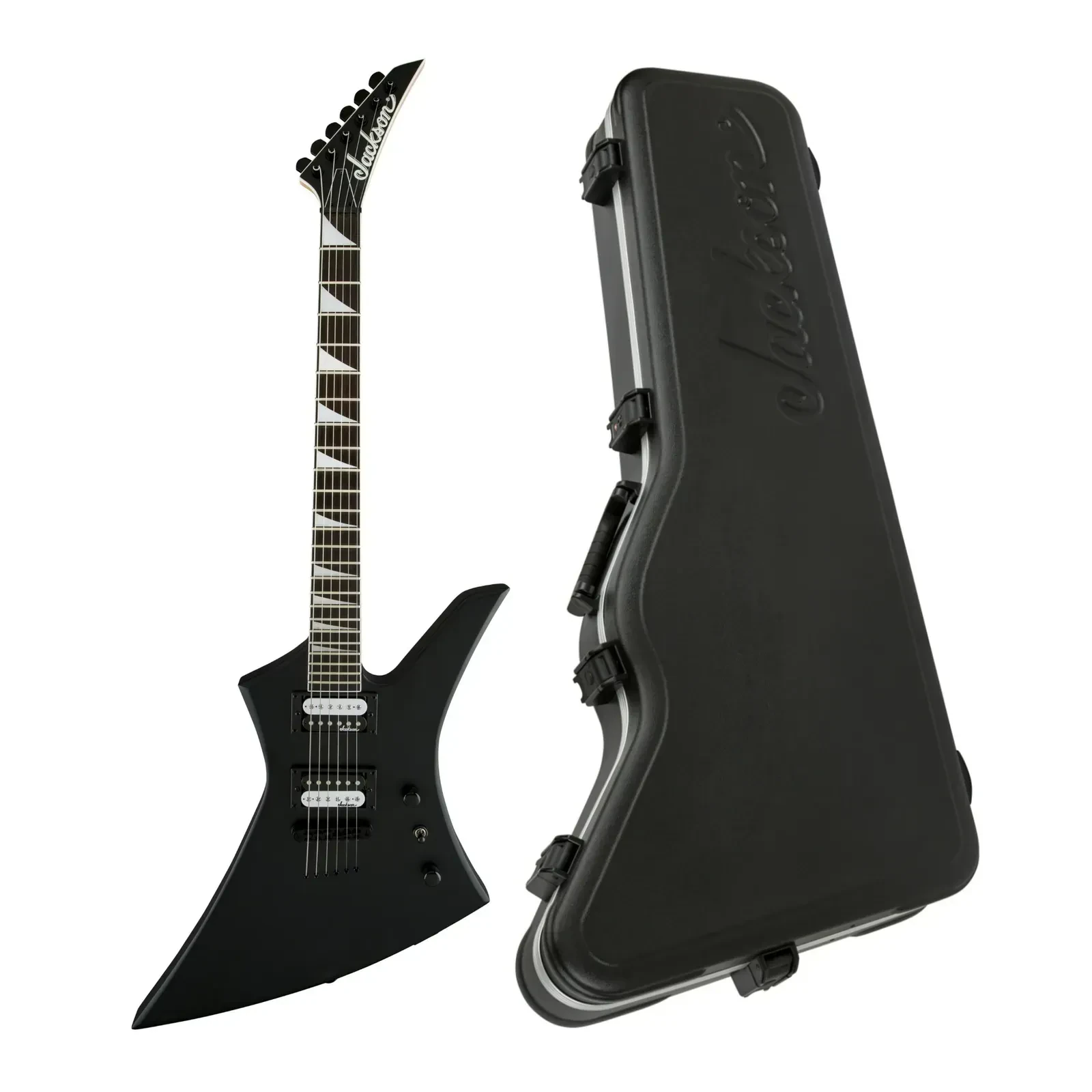 Электрогитара Jackson JS Series Kelly JS32T, матовый черный, с формованным кейсом