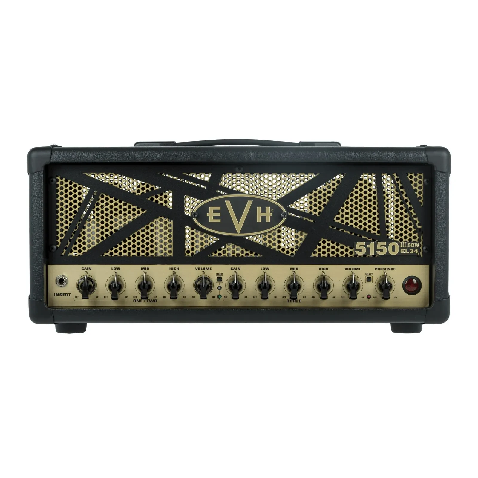 EVH 5150III 50W EL34 Tube Head Dual Concentric Controls (Black) TONE
