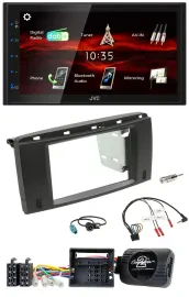 JVC USB Bluetooth Lenkrad DAB 2DIN Autoradio für Mercedes R-Klasse 2006-2012