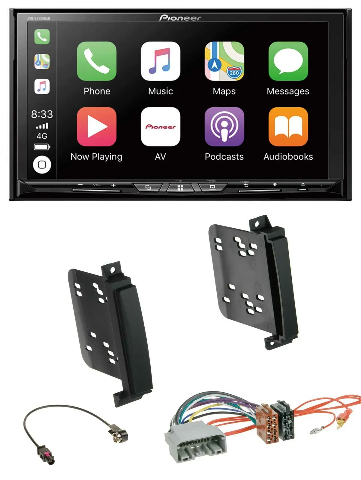 Pioneer 2DIN MP3 USB DAB DVD Bluetooth Autoradio für Dodge Durango Jeep Grand Ch