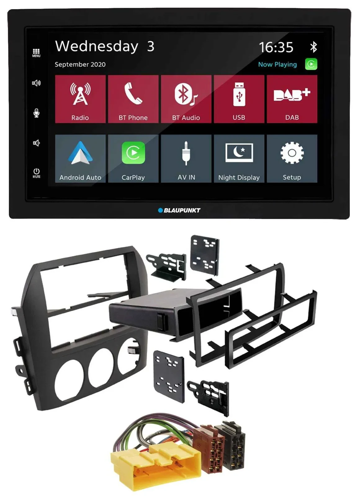 Blaupunkt 2DIN MP3 USB Bluetooth DAB Autoradio für Mazda MX 5 NC 2005-2008