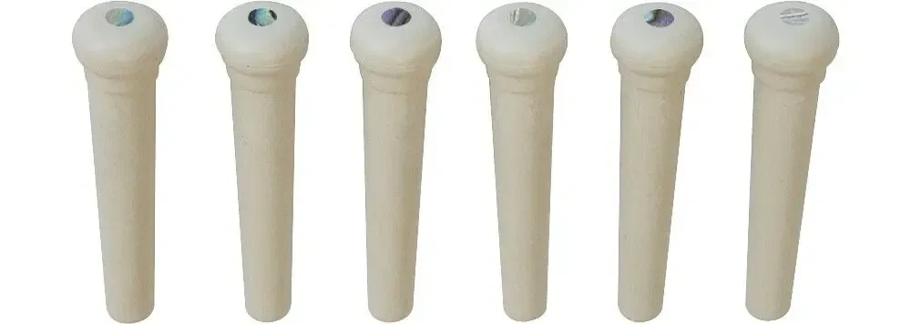 Фиксатор струн для акустической гитары Graph Tech Tusq Ivory Acoustic Guitar Bridge Pins White Paua Dot 2mm