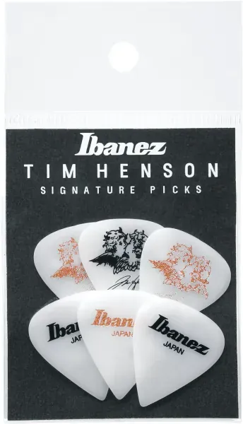 IBANEZ Pick "Tim Henson" White, Heavy, 6er Set