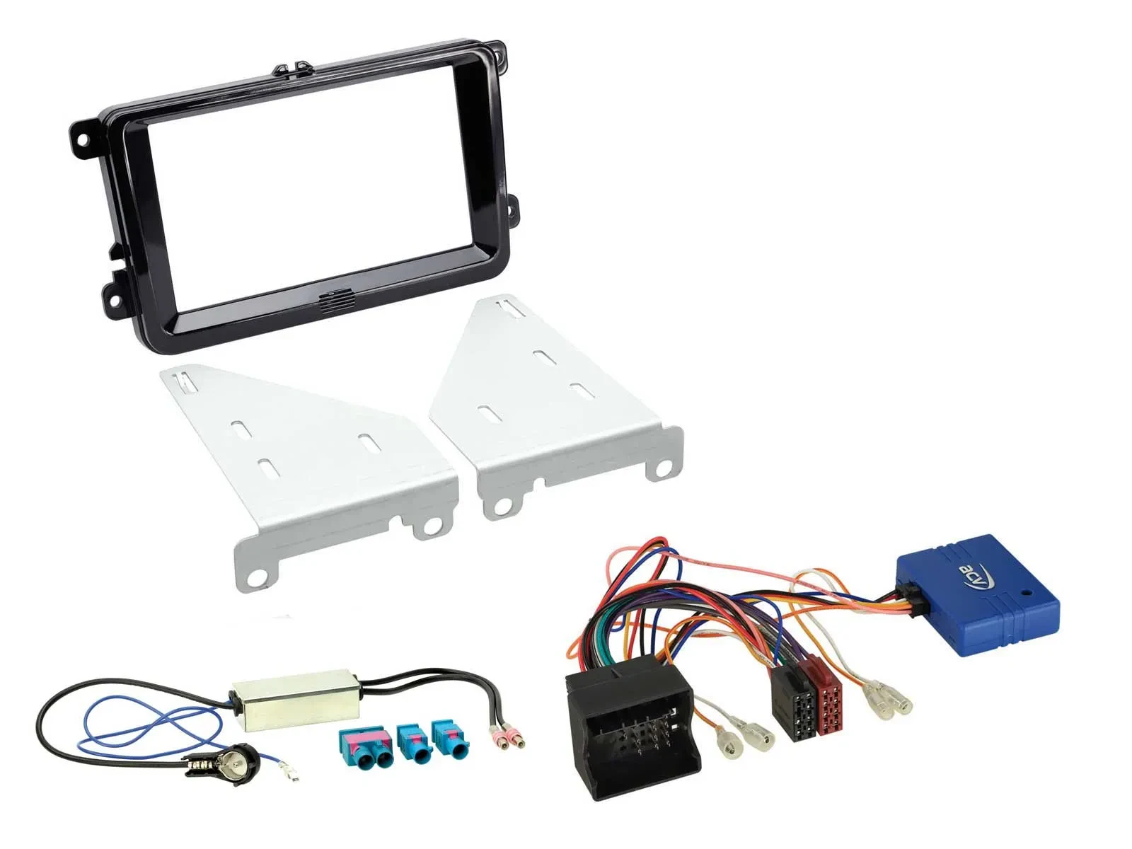 Radioeinbauset CAN-Bus Doppel DIN Autoradio für VW Seat Skoda Diversity piano