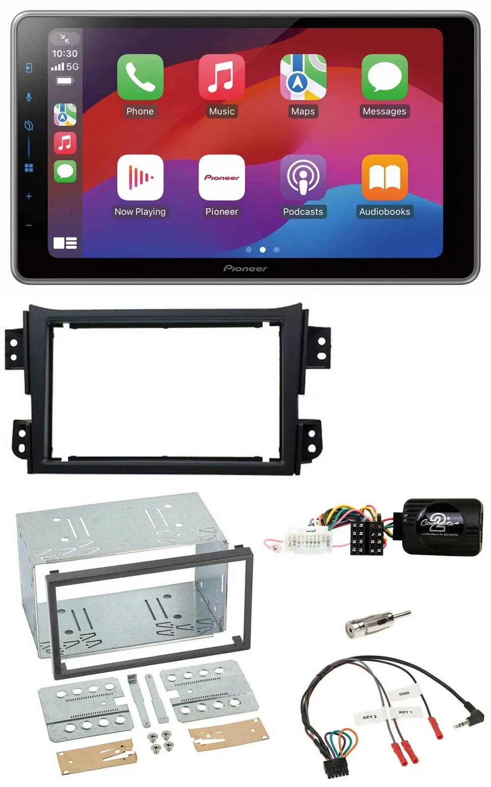 Pioneer Lenkrad USB DAB Bluetooth 2DIN Autoradio für Opel Agila B Suzuki Splash