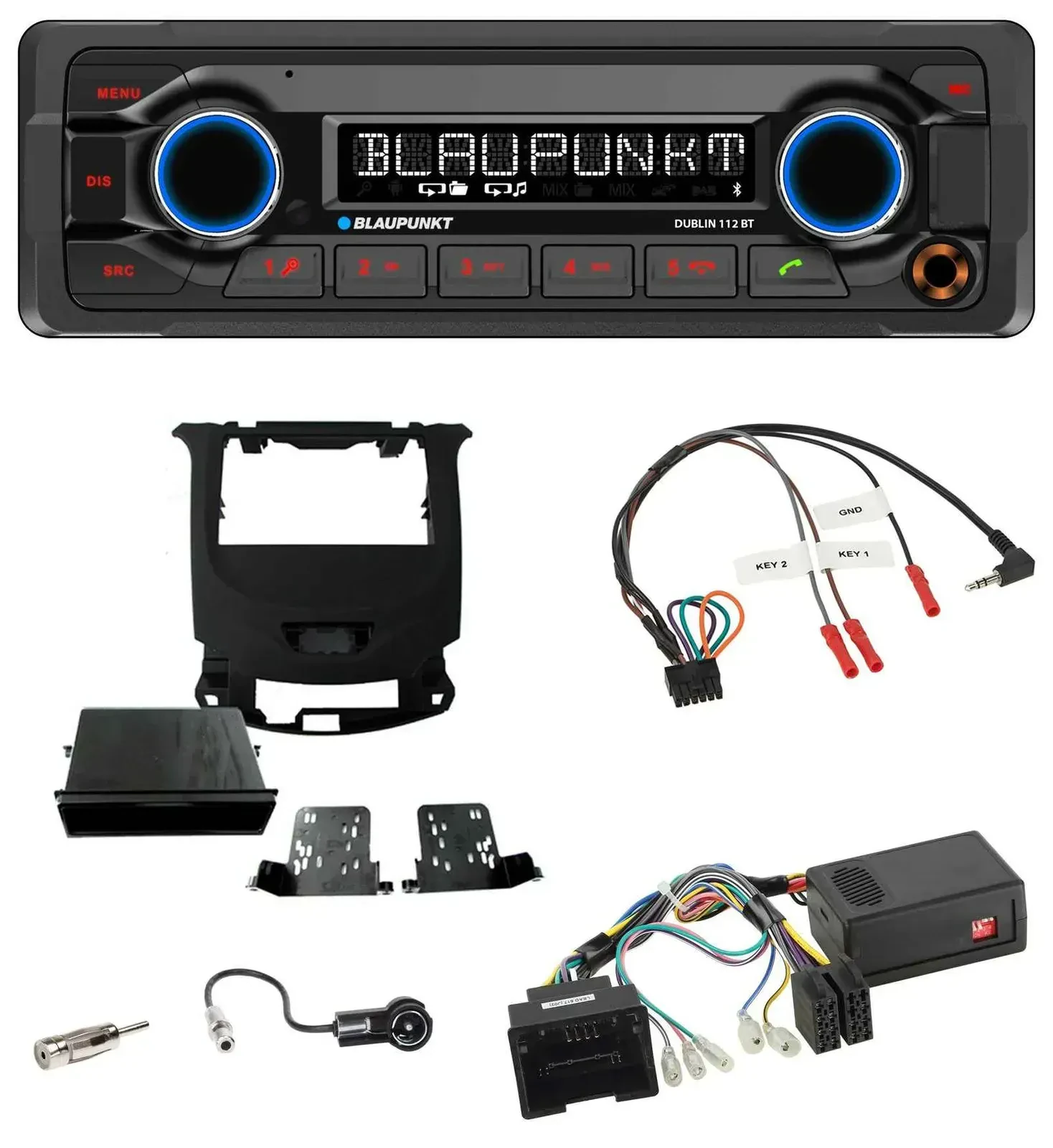 Blaupunkt MP3 Bluetooth USB Lenkrad Autoradio für Chevrolet Cruze ab 2016 klavie
