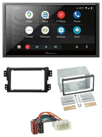 Pioneer USB 2DIN DAB MP3 Bluetooth Autoradio für Opel Agila B Suzuki Splash 2008