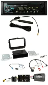 Автомагнитола для Alfa Romeo Giulietta (2013–2021) Pioneer CD/MP3, DAB, USB, поддержка кнопок на руле, цвет piano black