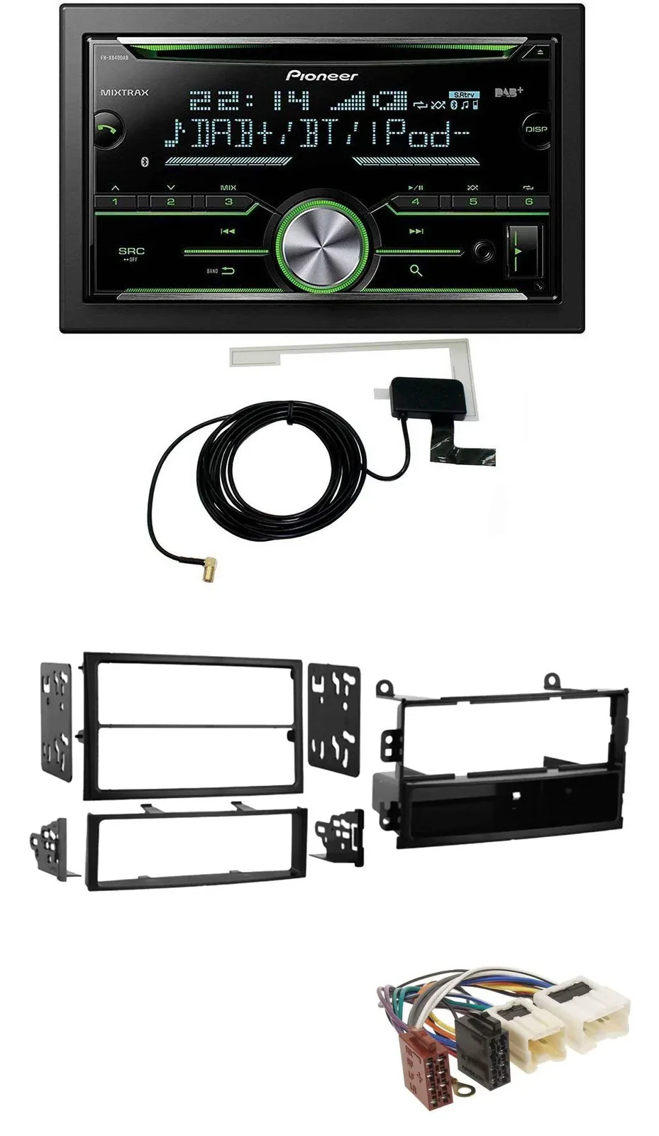 Автомагнитола для Nissan 350Z Roadster 2002–2005 Pioneer 2DIN, CD, USB, MP3, Bluetooth, DAB
