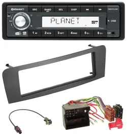 Continental MP3 AUX USB DAB 1DIN Autoradio für Mercedes A-Klasse W176 B-Klasse W