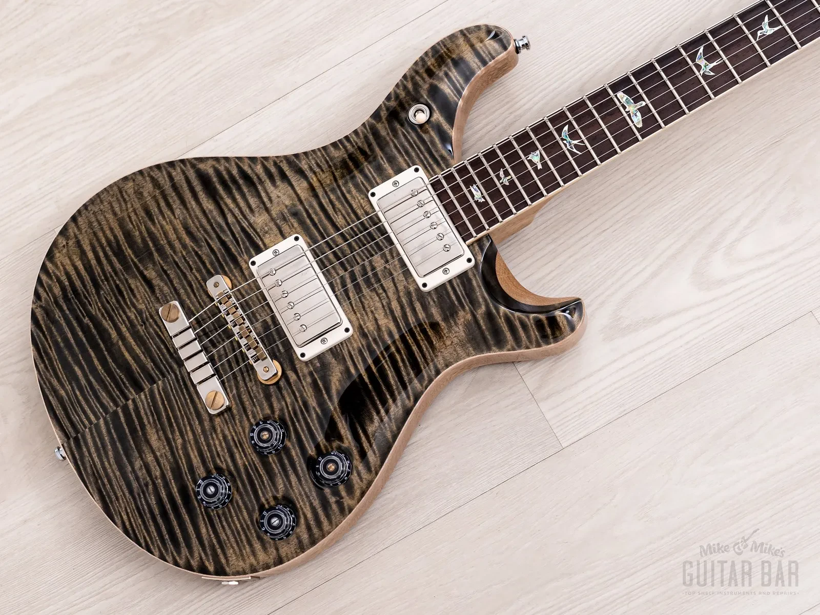 Б/У Электрогитара PRS McCarty 594 Wood Library 10 Top цвет обсидиан с кейсом, бирками