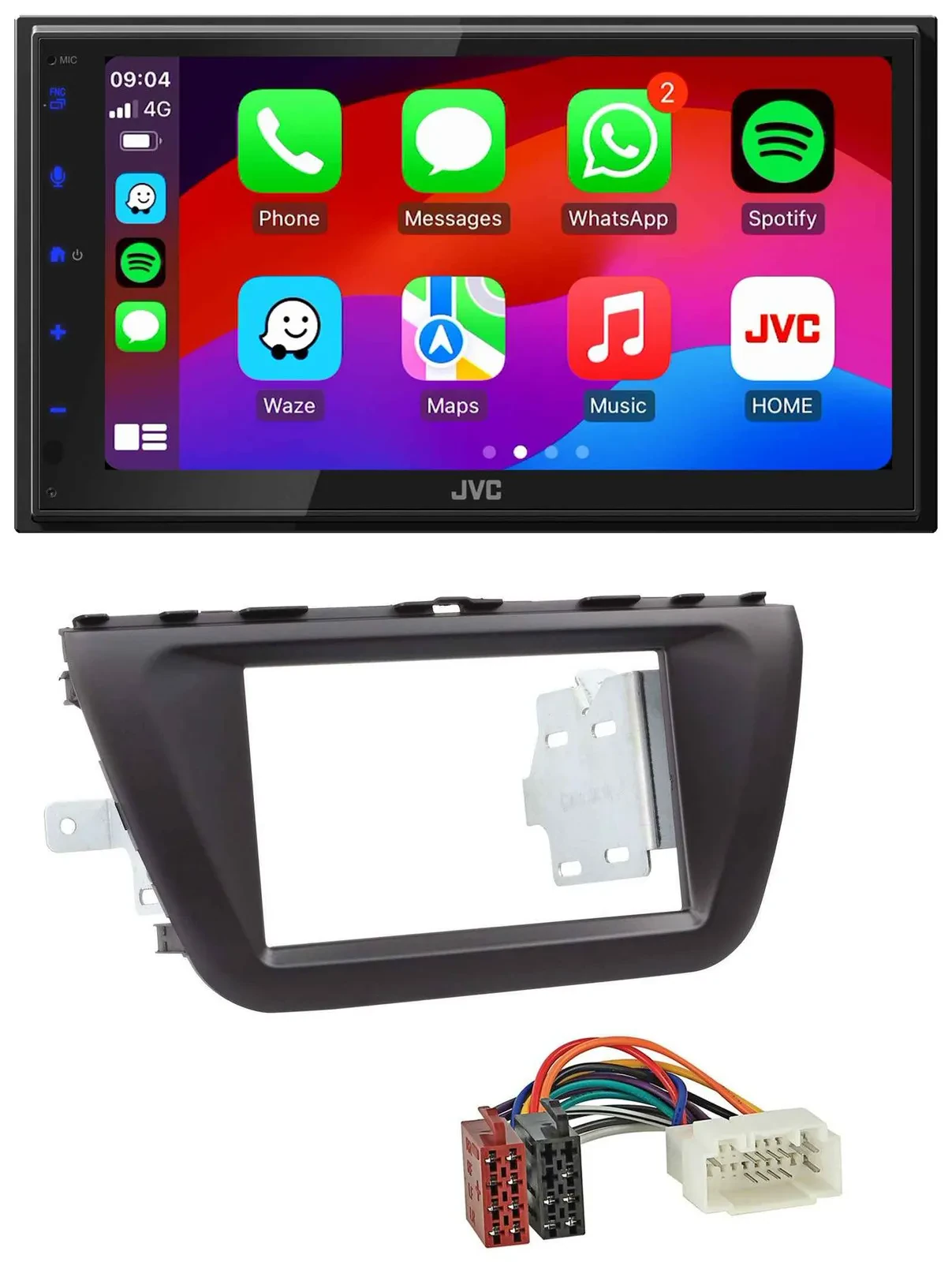 JVC Bluetooth 2DIN MP3 DAB USB Autoradio für Suzuki SX4 (ab 2013)