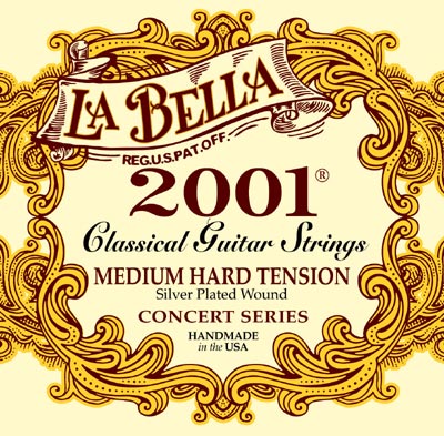 Струна для классической гитары La Bella 2004MH, нейлон посеребренный, калибр 29