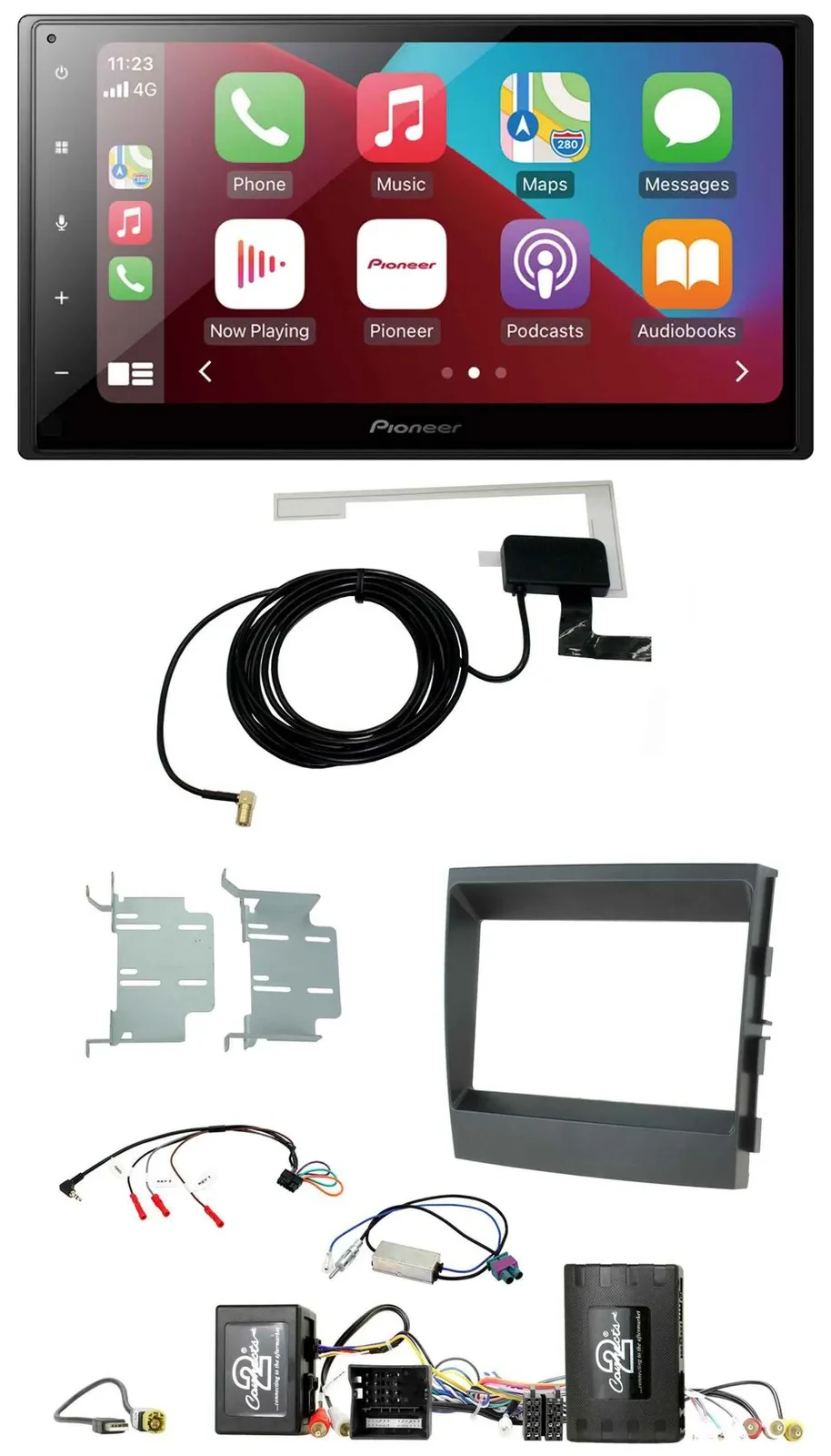 Автомагнитола для Porsche Panamera Pioneer 2DIN, Bluetooth, DAB, USB