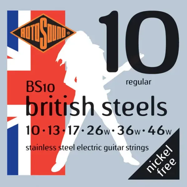 Струны для электрогитары RotoSound BS10 British Steels 10-46