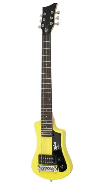 Электрогитара Hofner Shorty Rapeseed Yellow с чехлом