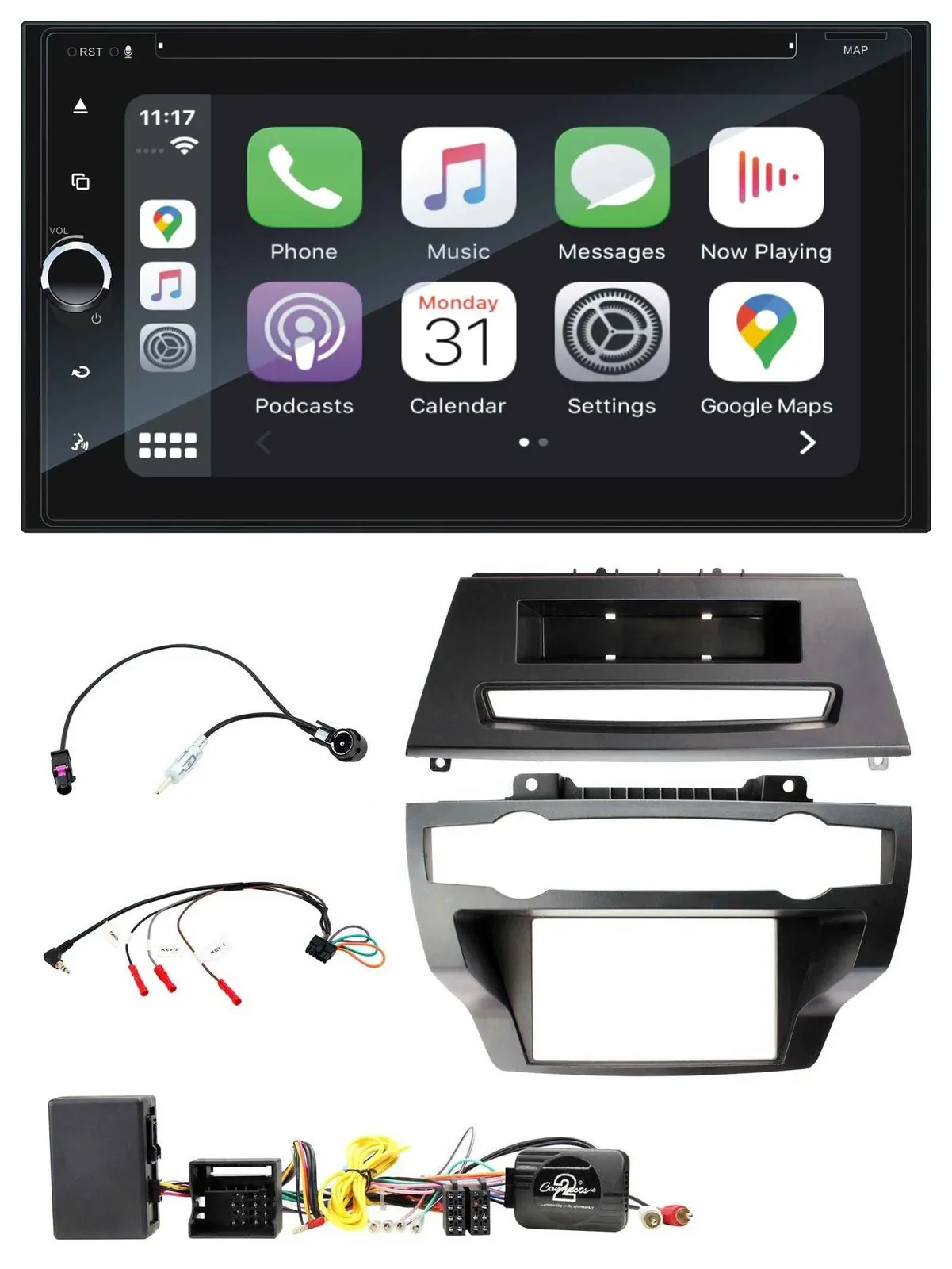 Blaupunkt DAB USB Bluetooth Lenkrad 2DIN TMC Navigation für BMW X5 X6 E70 E71 07