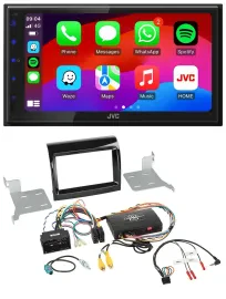 JVC Bluetooth 2DIN Lenkrad DAB USB Autoradio für Fiat Citroen Peugeot Infoadapte