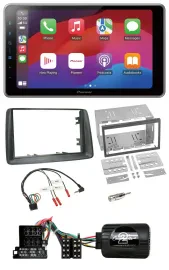 Pioneer Lenkrad USB DAB Bluetooth 2DIN Autoradio für Fiat Panda 2004-2007 grau