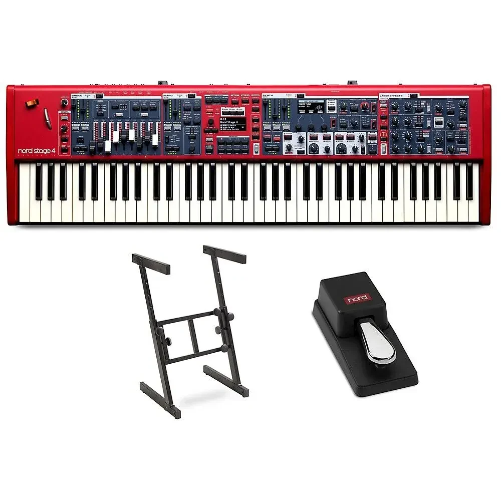 Синтезатор Clavia Nord Stage 4 Compact 73-Key (набор) с Z-стойкой и педалью Nord Single Pedal