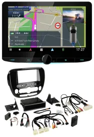 Kenwood Bluetooth DAB TMC 2DIN Lenkrad USB Navigation für Kia Soul ab 2014 Klima