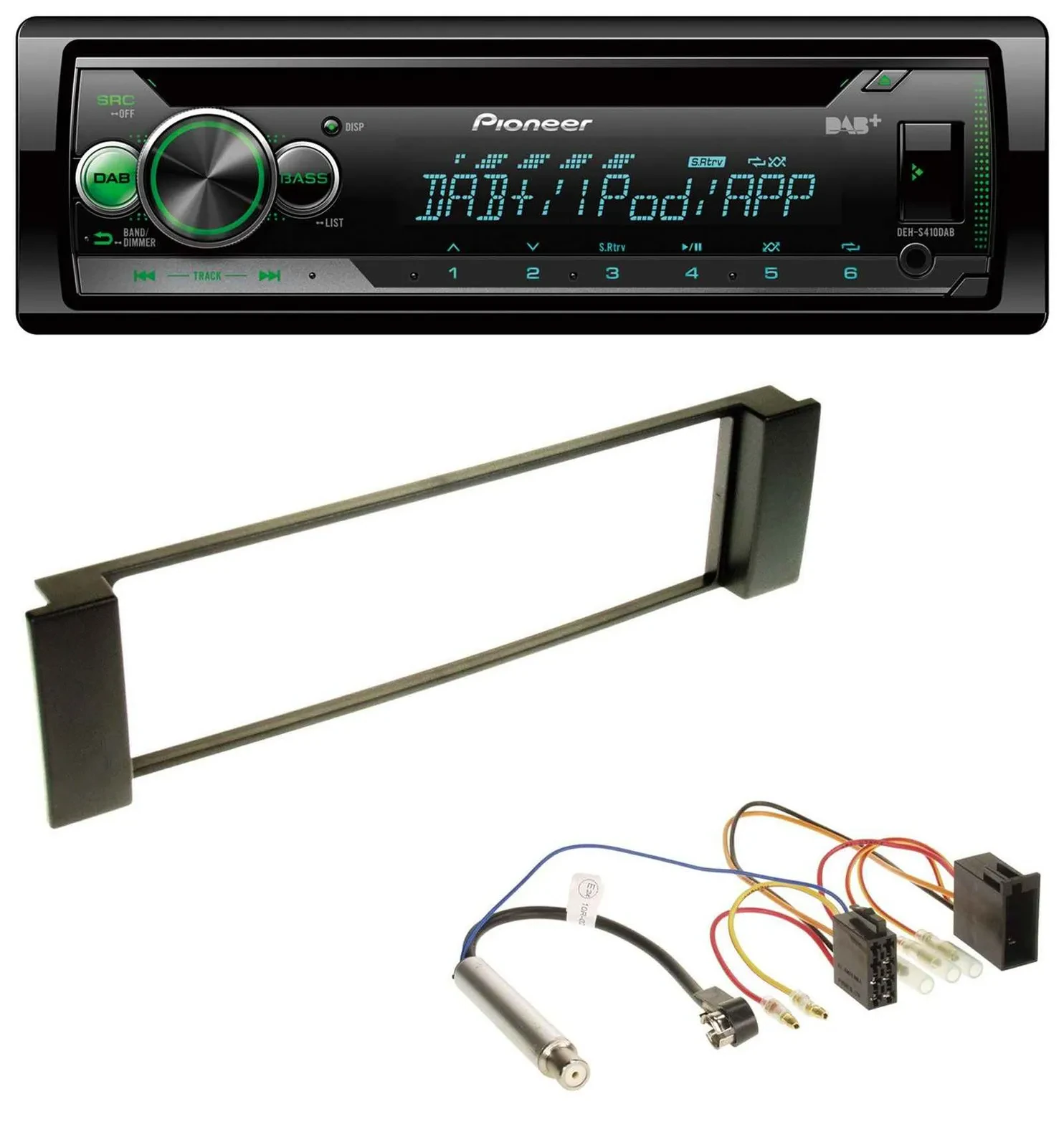 Pioneer USB MP3 DAB AUX CD Autoradio für Audi A3 8L 00-03 A6 C5 01-05