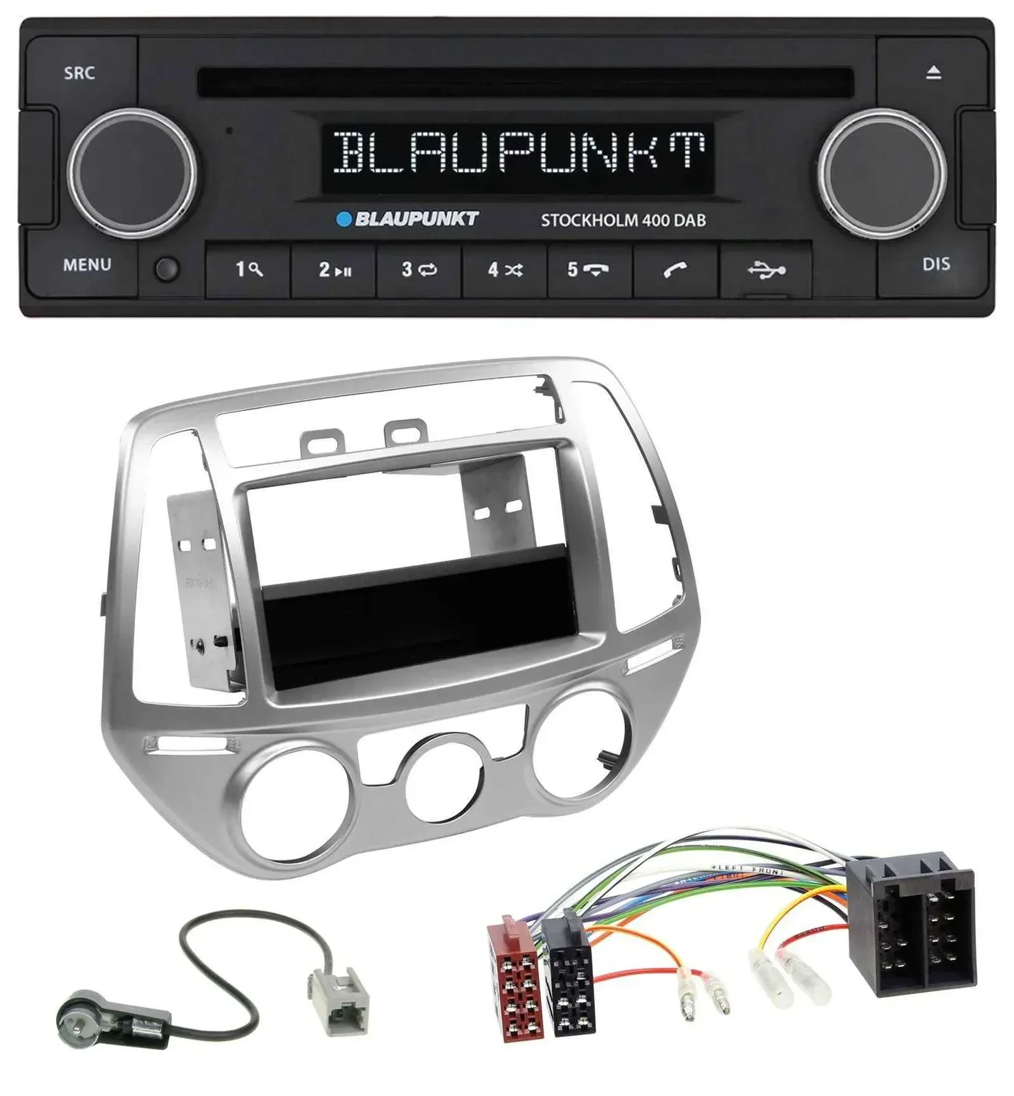 Blaupunkt MP3 Bluetooth DAB CD USB Autoradio für Hyundai i20 (12-14) man. Klima