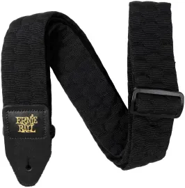 Ремень для гитары Ernie Ball Jacquard Dark Matter P05636 полипропилен, кожаные наконечники