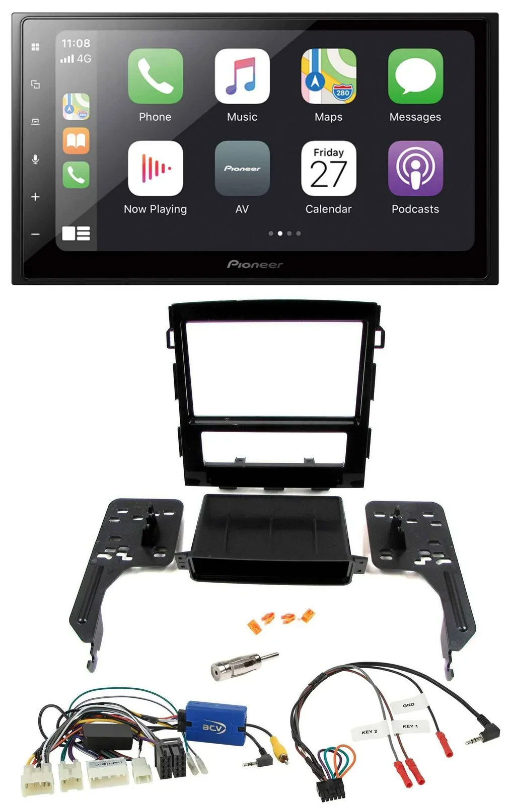 Pioneer Lenkrad Bluetooth DAB 2DIN USB Autoradio für Subaru Impreza ab 2018