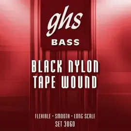 Струны для бас-гитары GHS 3060 Black Nylon 50-105