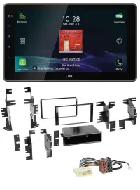 Автомагнитола для Nissan Cube (с 2009), Frontier (с 2013), Juke JVC DAB, Bluetooth, USB, MP3