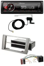 Pioneer 1DIN MP3 DAB USB AUX Autoradio für Iveco Daily (2006-2014) silber