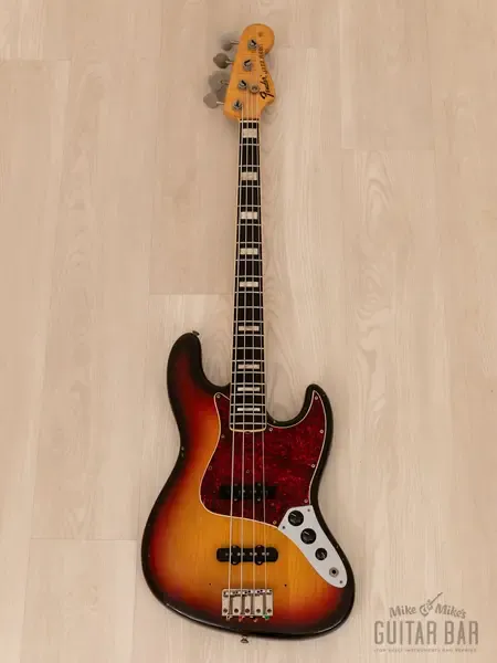 Бас-гитара Fender Jazz Bass JJ Sunburst w/case USA 1972
