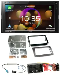 JVC DAB MP3 2DIN Bluetooth USB Autoradio für Alfa Romeo Mito ab 14 955 silber