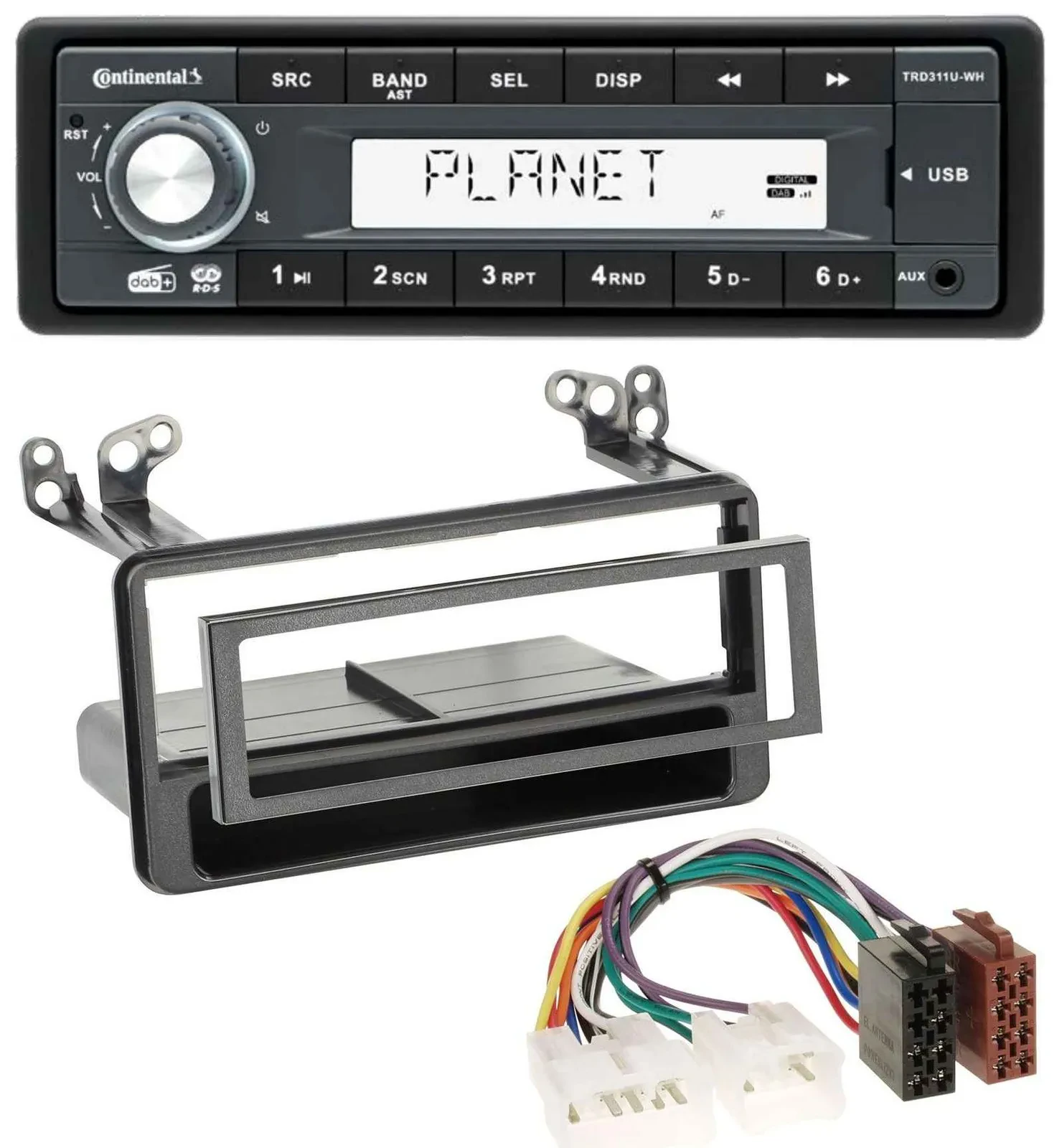 Continental MP3 AUX USB DAB 1DIN Autoradio für Toyota Avensis, Verso, Celica