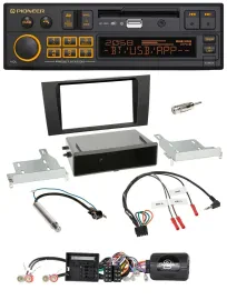 Автомагнитола для Audi A4 (2000–2001) Pioneer DAB, Bluetooth, USB, совместимость с кнопками на руле